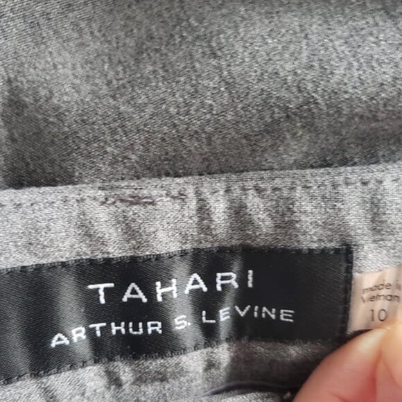 Tahari ASL gray trousers dress pants - Picture 7 of 11